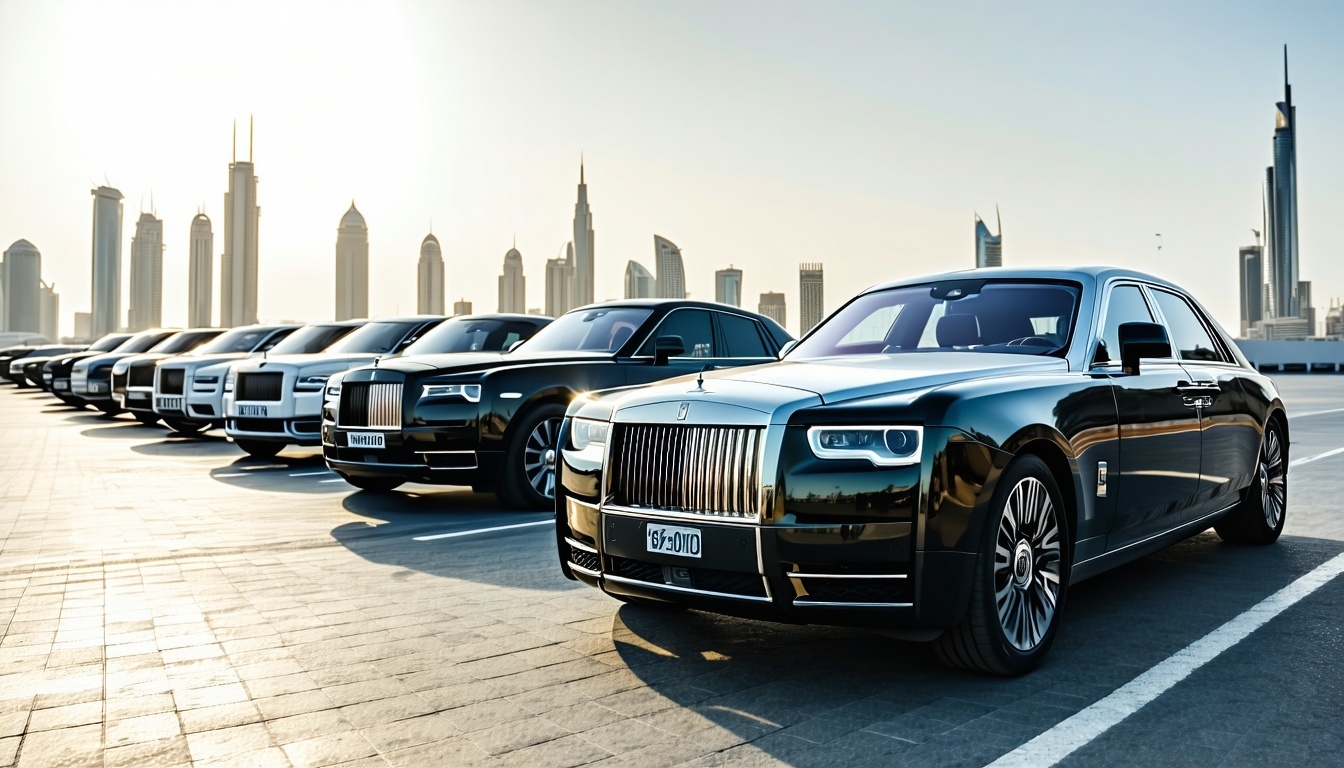 Luxury vehicles for road journeys in Dubai